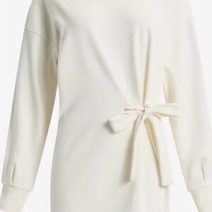 Express Cream Asymmetrical Dress